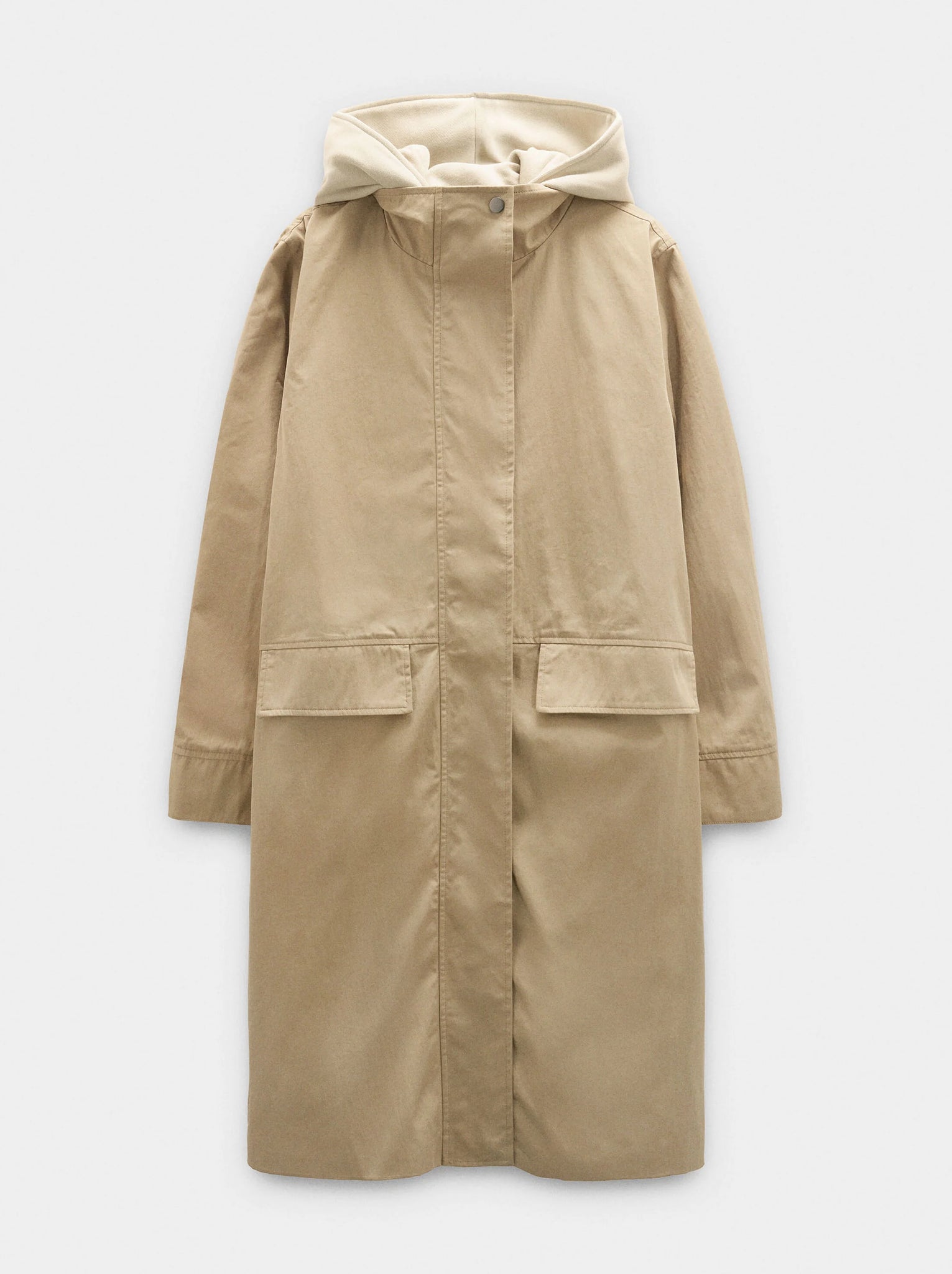 Parka de algodón con capucha desmontable