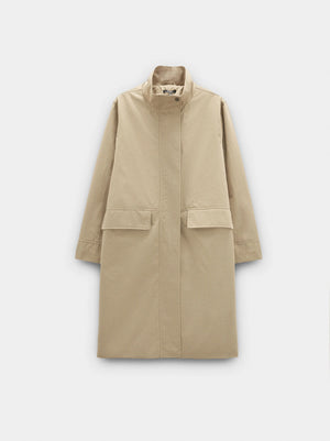 Parka de algodón con capucha desmontable