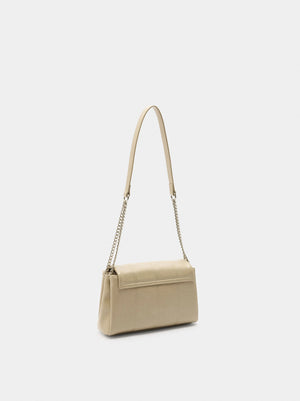 Bolso de hombro acolchado con solapa