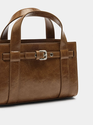 Bolso tote con hebilla