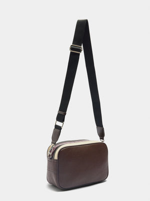 Bolso bandolera con piel