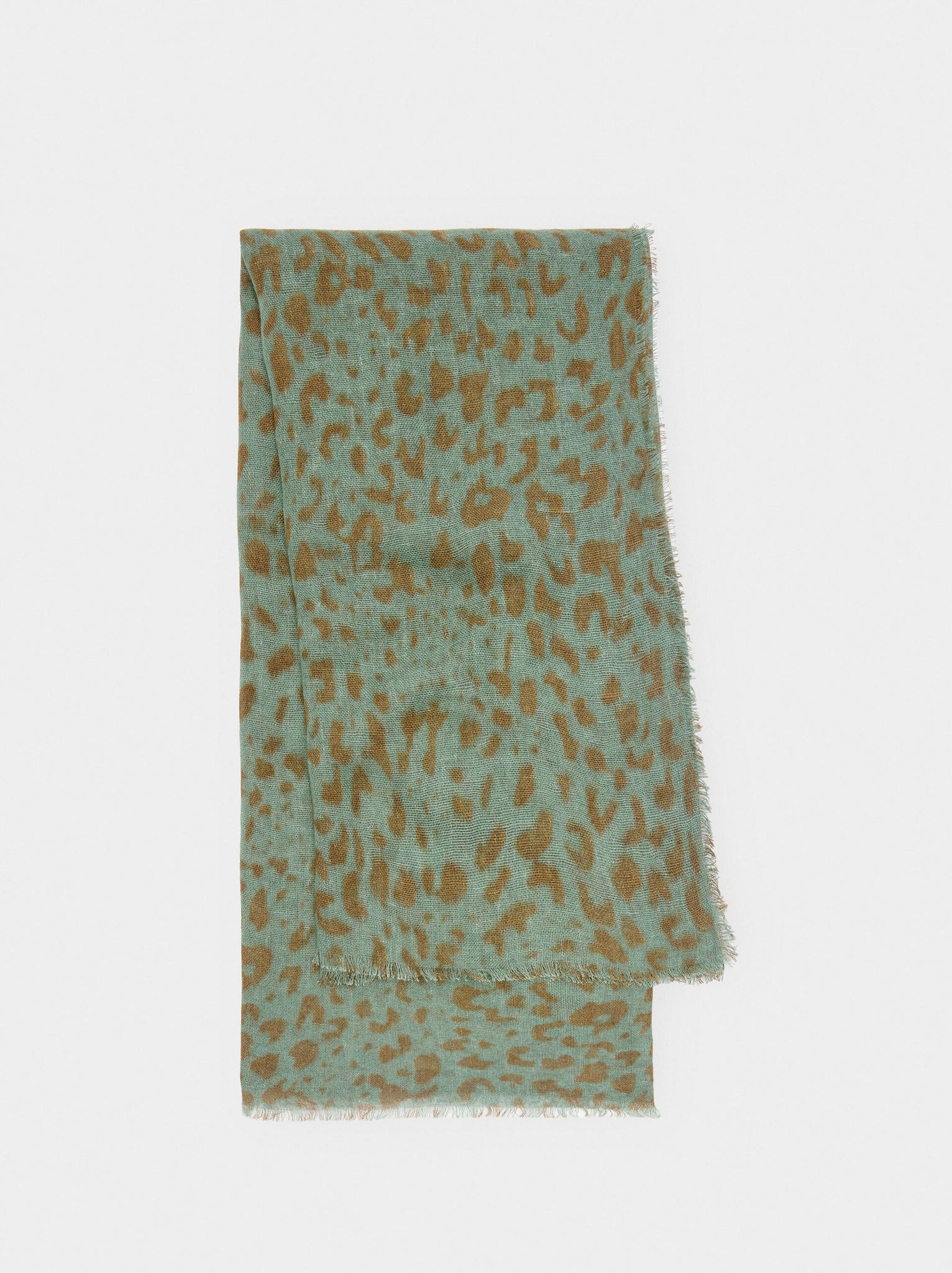 Pañuelo estampado con lino