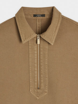 Camisa denim con cremallera