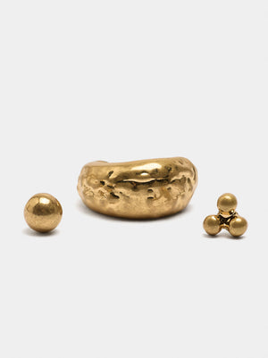 Set de pendientes efecto envejecido