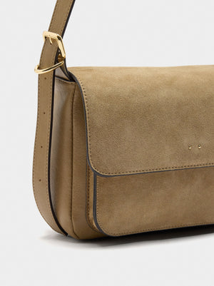 Bolso bandolera con piel
