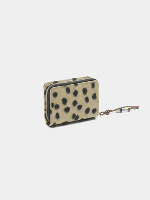 Cartera de nylon estampado animal