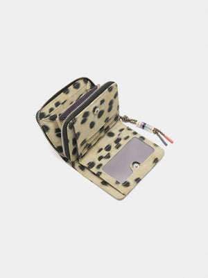 Cartera de nylon estampado animal
