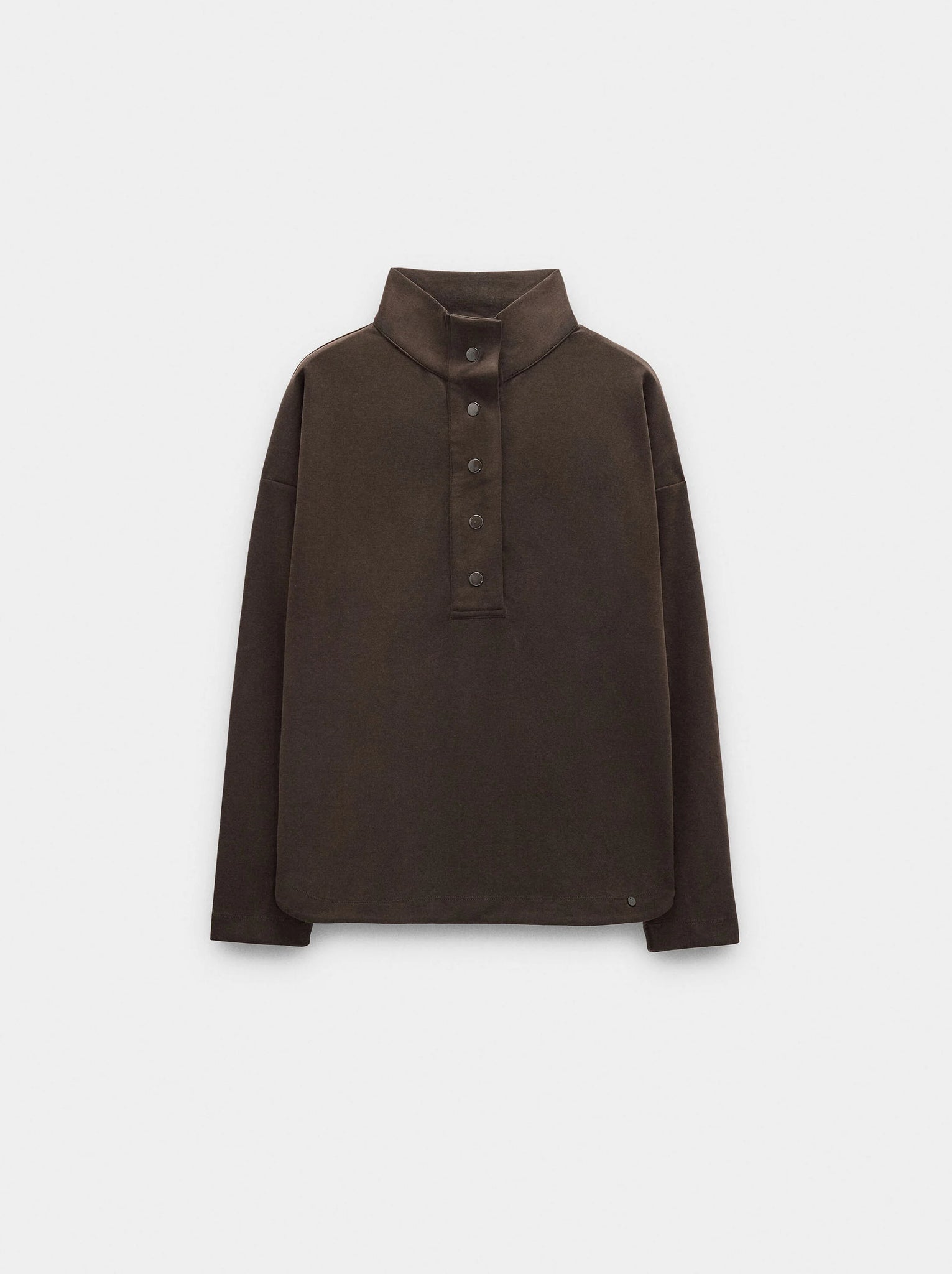 Sudadera con botones tacto suave