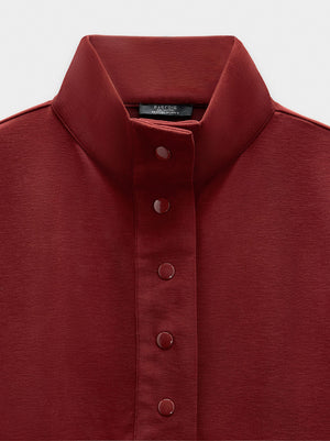 Sudadera con botones tacto suave
