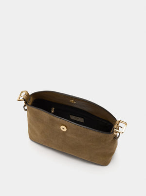 Bolso bandolera con piel