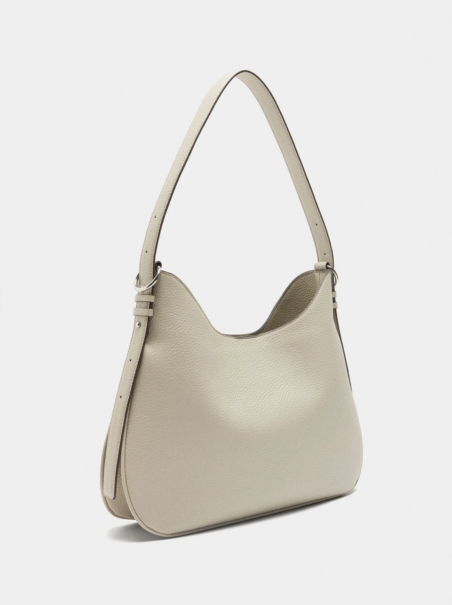 Bolso de hombro con textura