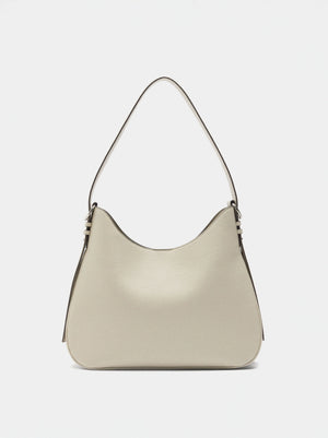 Bolso de hombro con textura