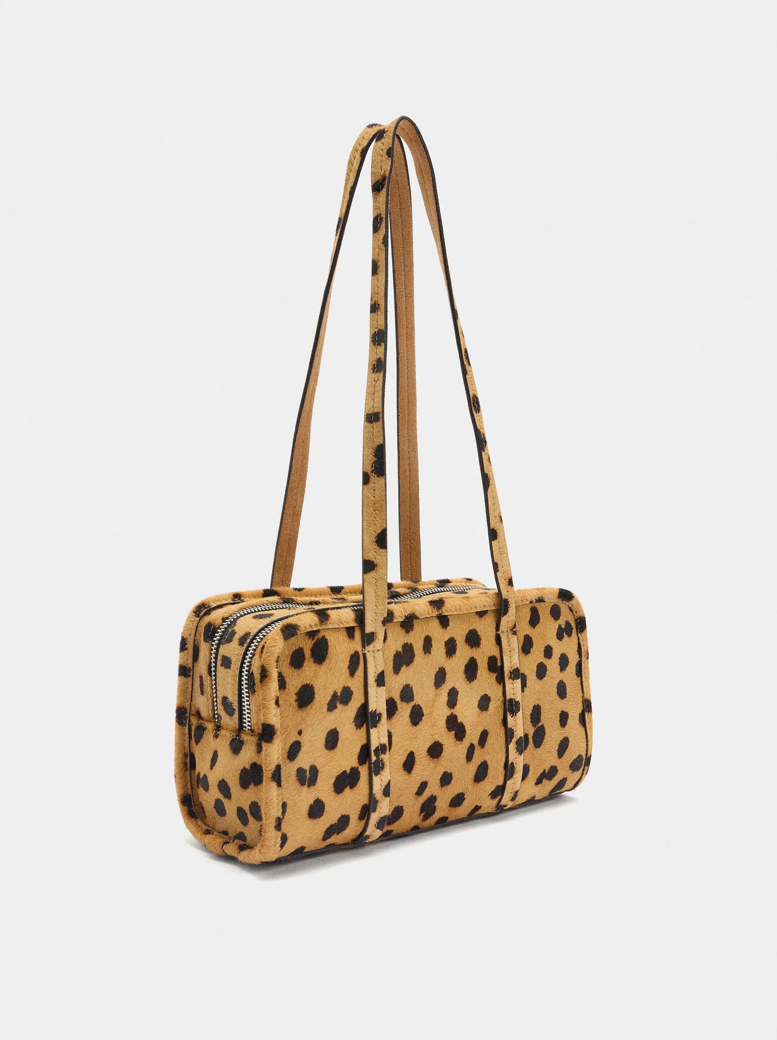 Bolso bowling de piel estampado animal