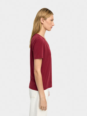 Camiseta básica cuello pico