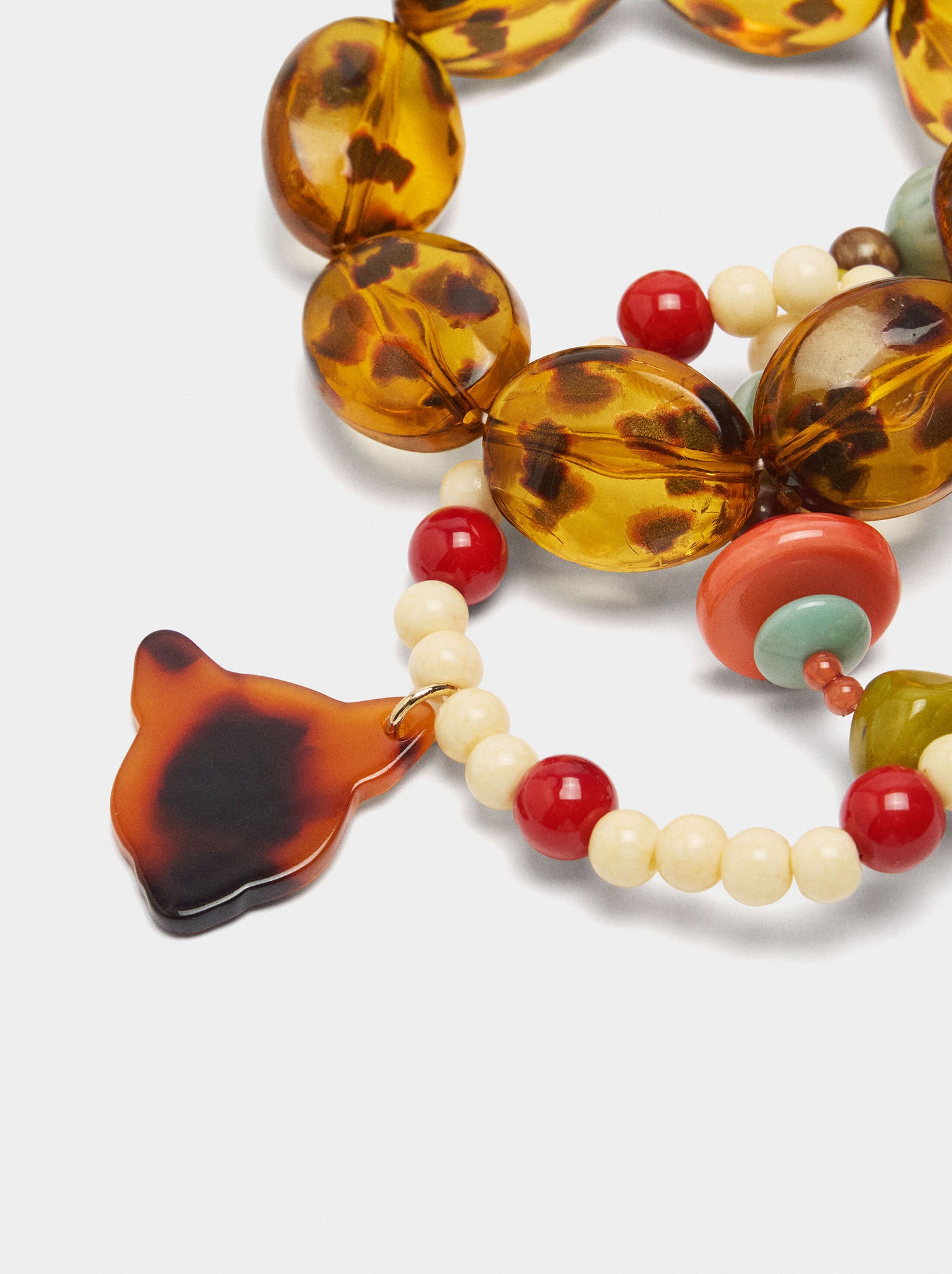 Set de pulseras efecto carey