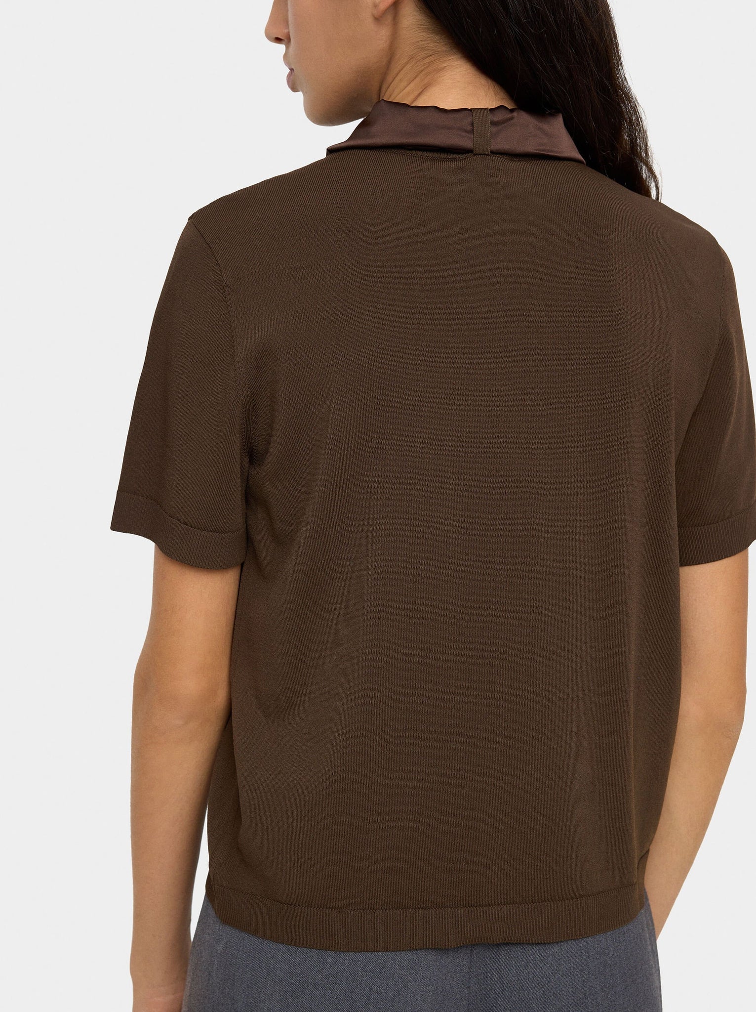 Jersey de punto con pañuelo