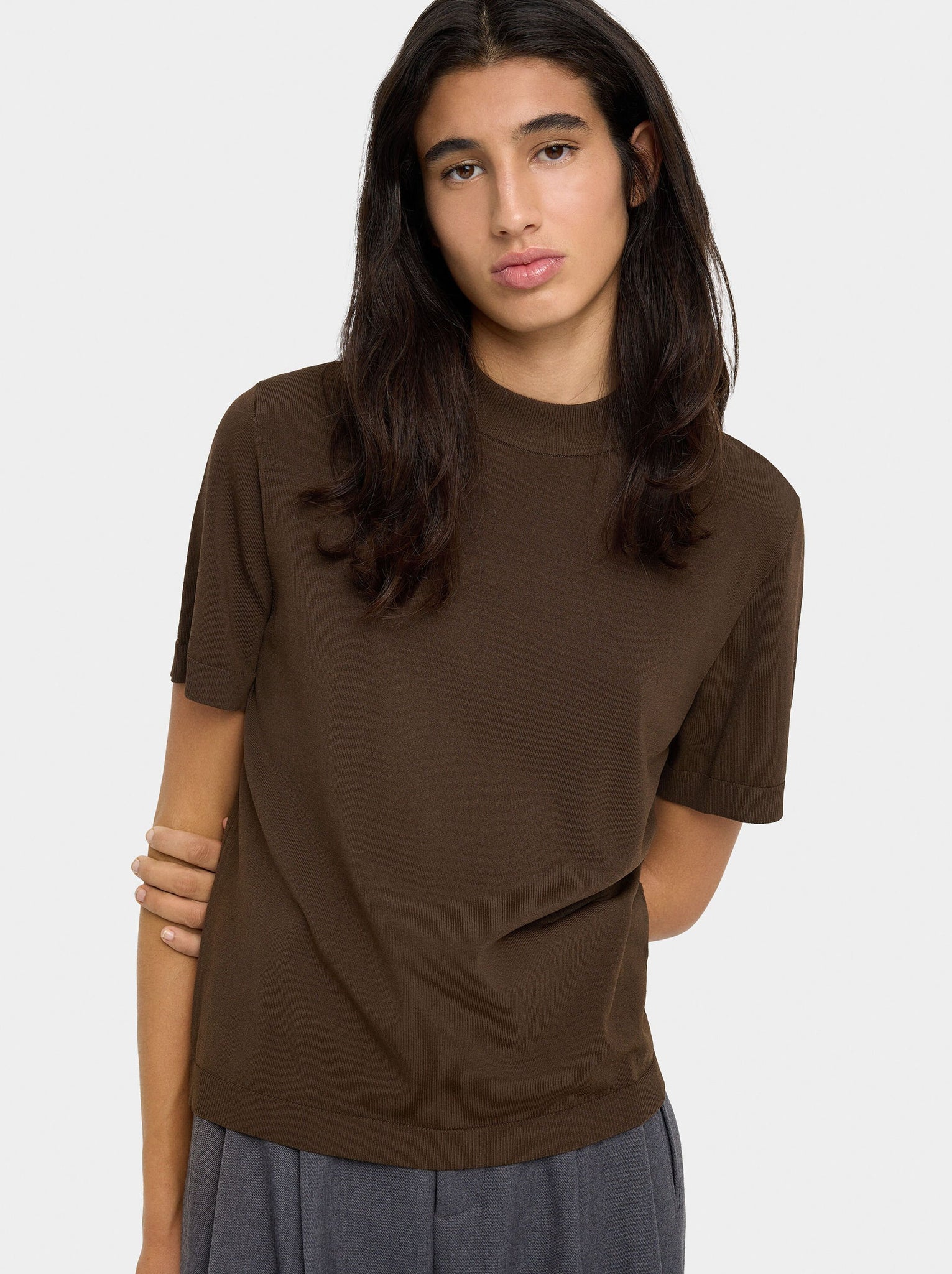 Jersey de punto con pañuelo