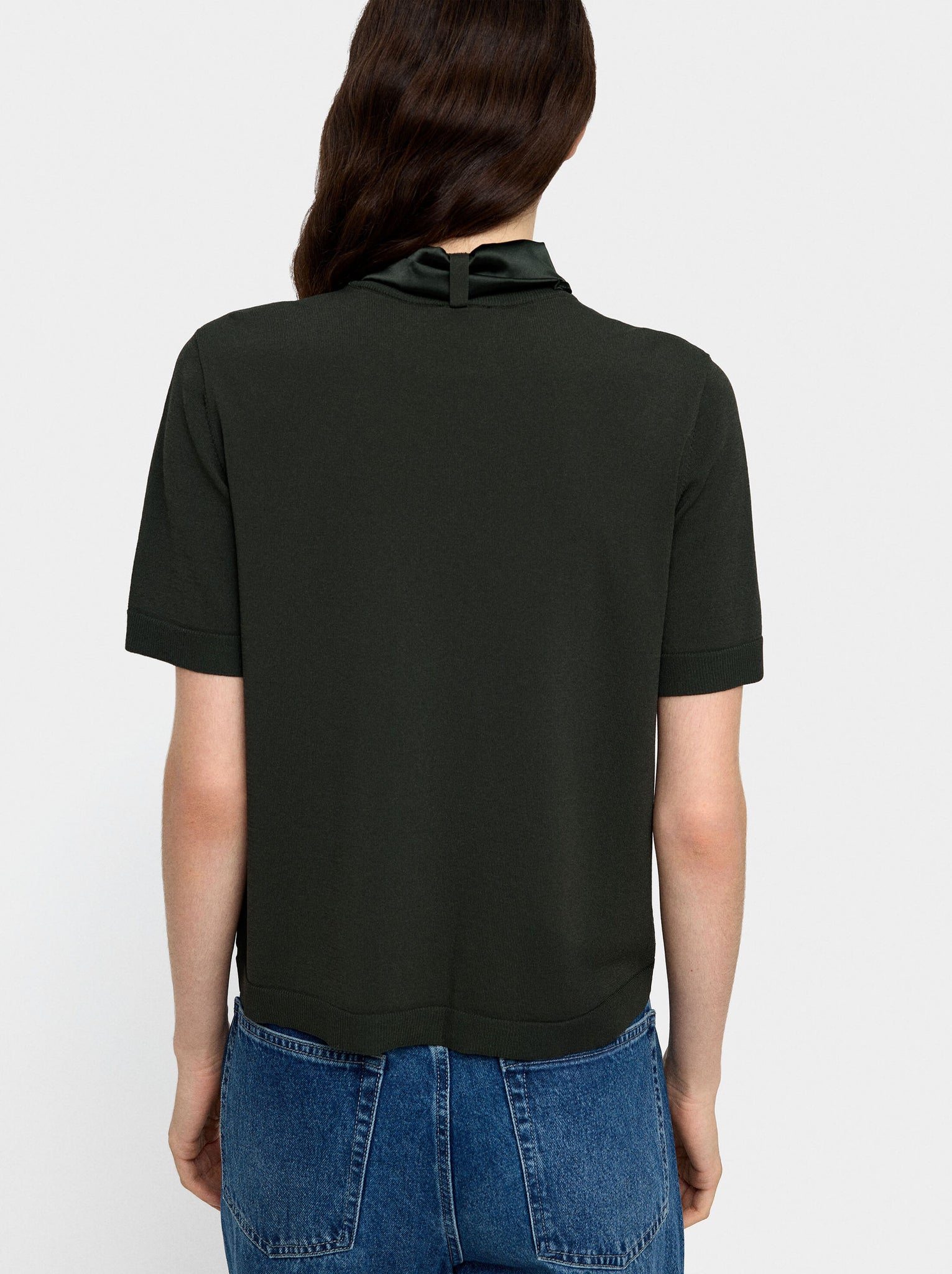 Jersey de punto con pañuelo