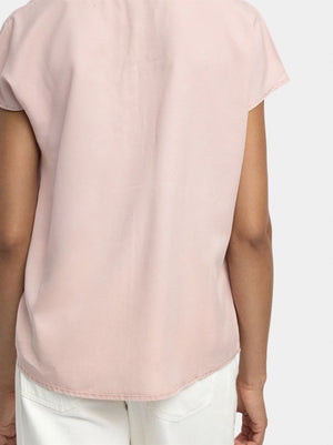 Blusa con pespunte 100% lyocell