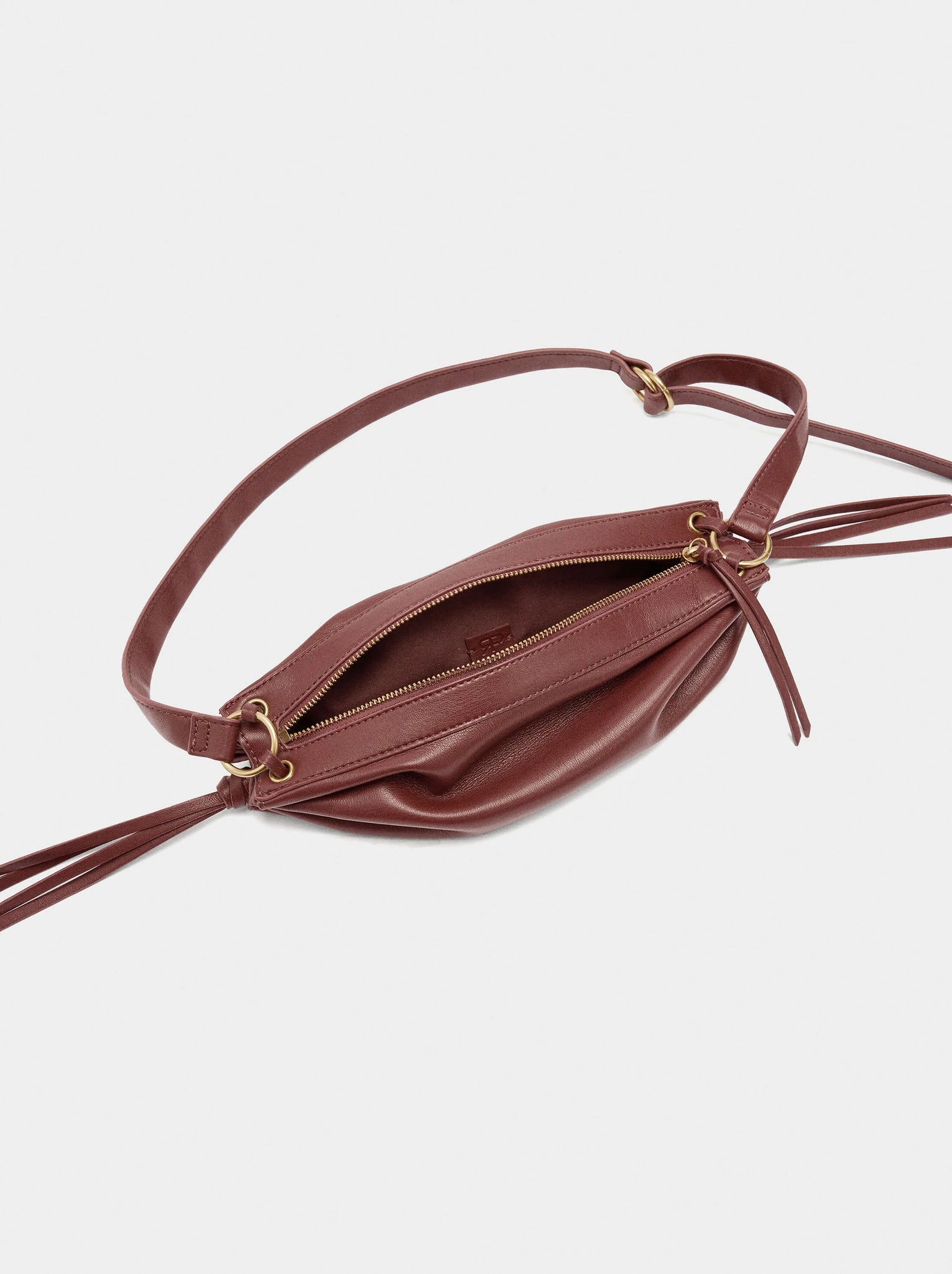 Bolso bandolera con fruncidos