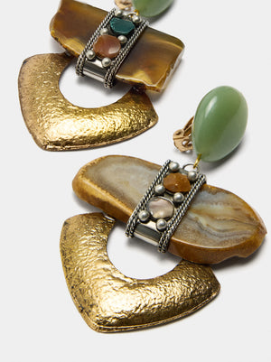 Pendientes maxi geométricos