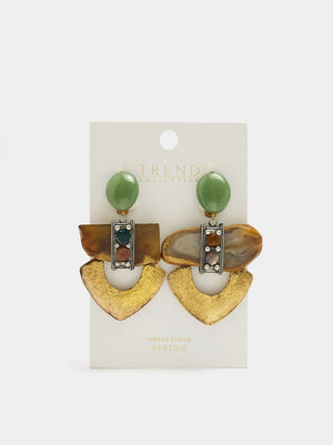 Pendientes maxi geométricos