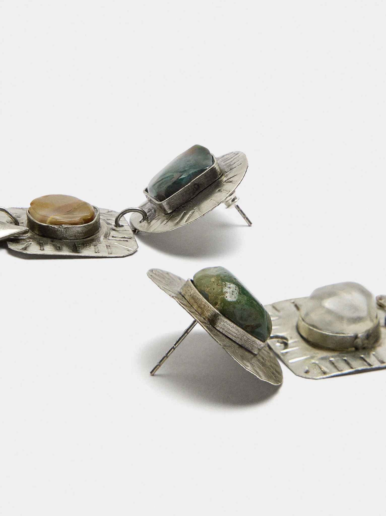 Pendientes maxi de piedras