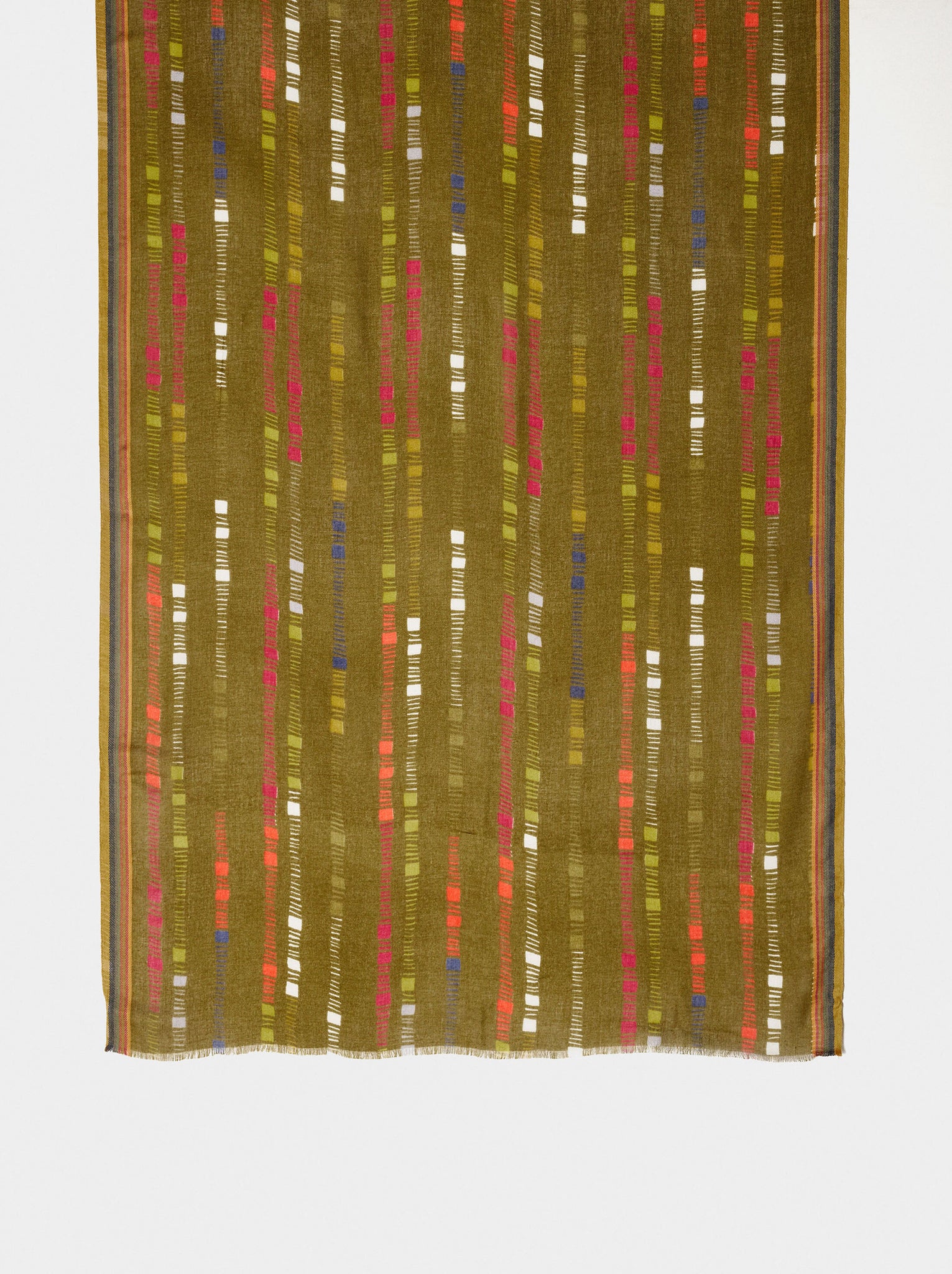 Pañuelo estampado de rayas multicolor