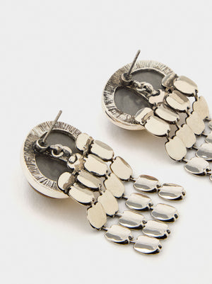 Pendientes largos ovalados