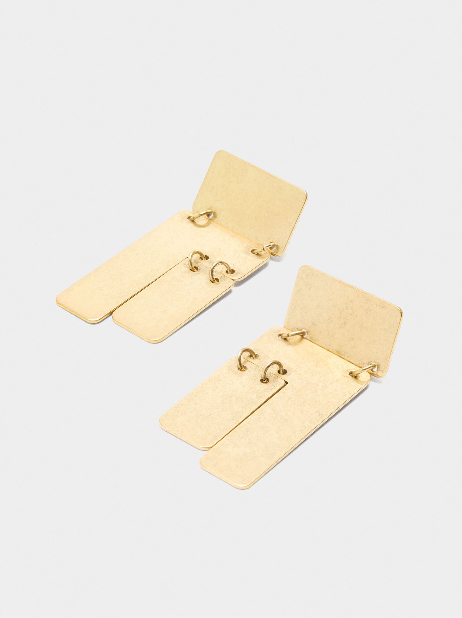 Pendientes maxi rectangulares