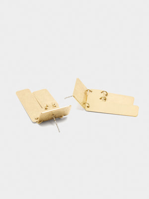 Pendientes maxi rectangulares