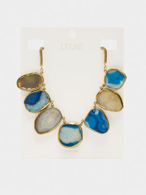 Collar corto maxi de piedras