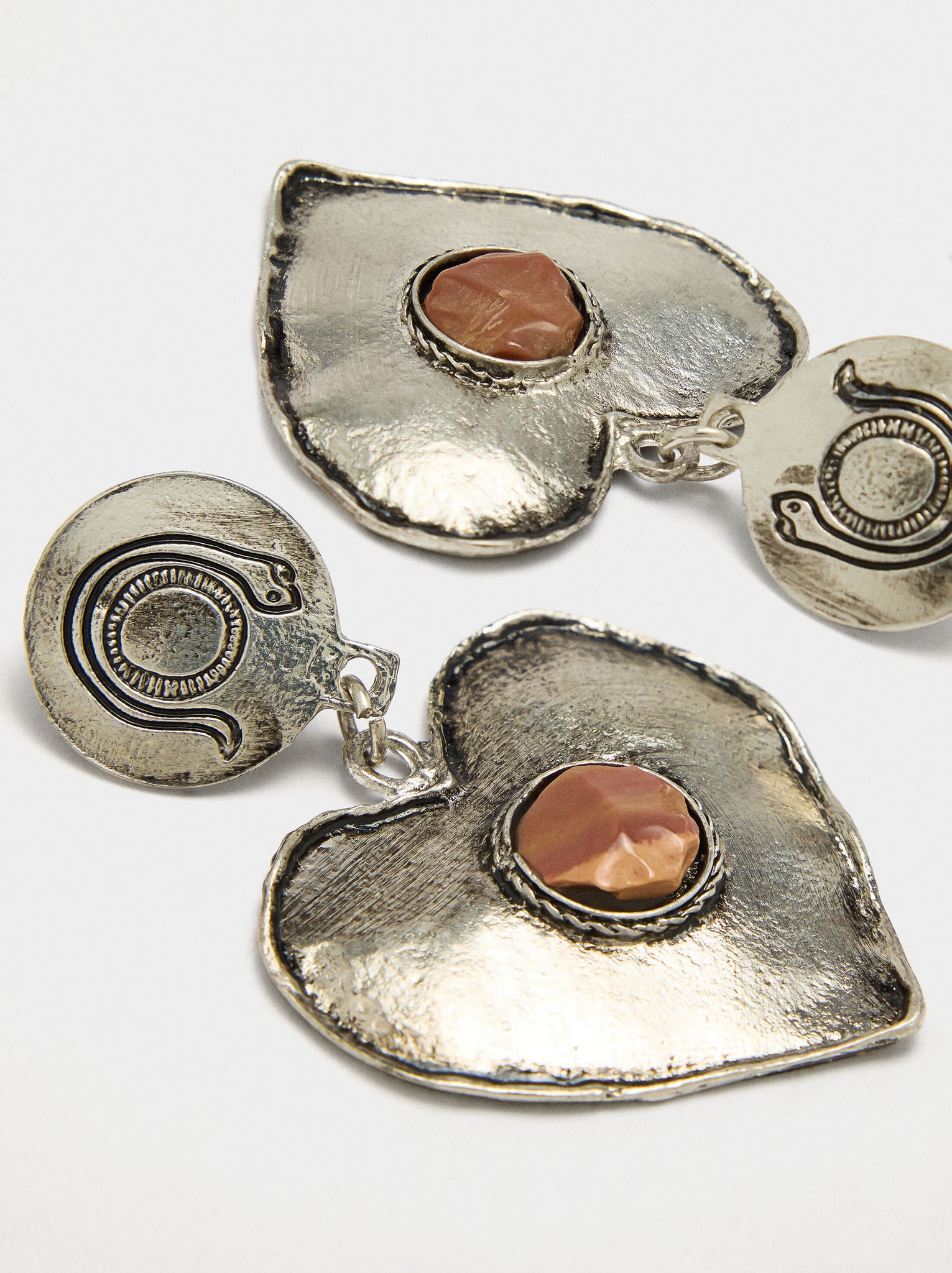 Pendientes maxi de corazones