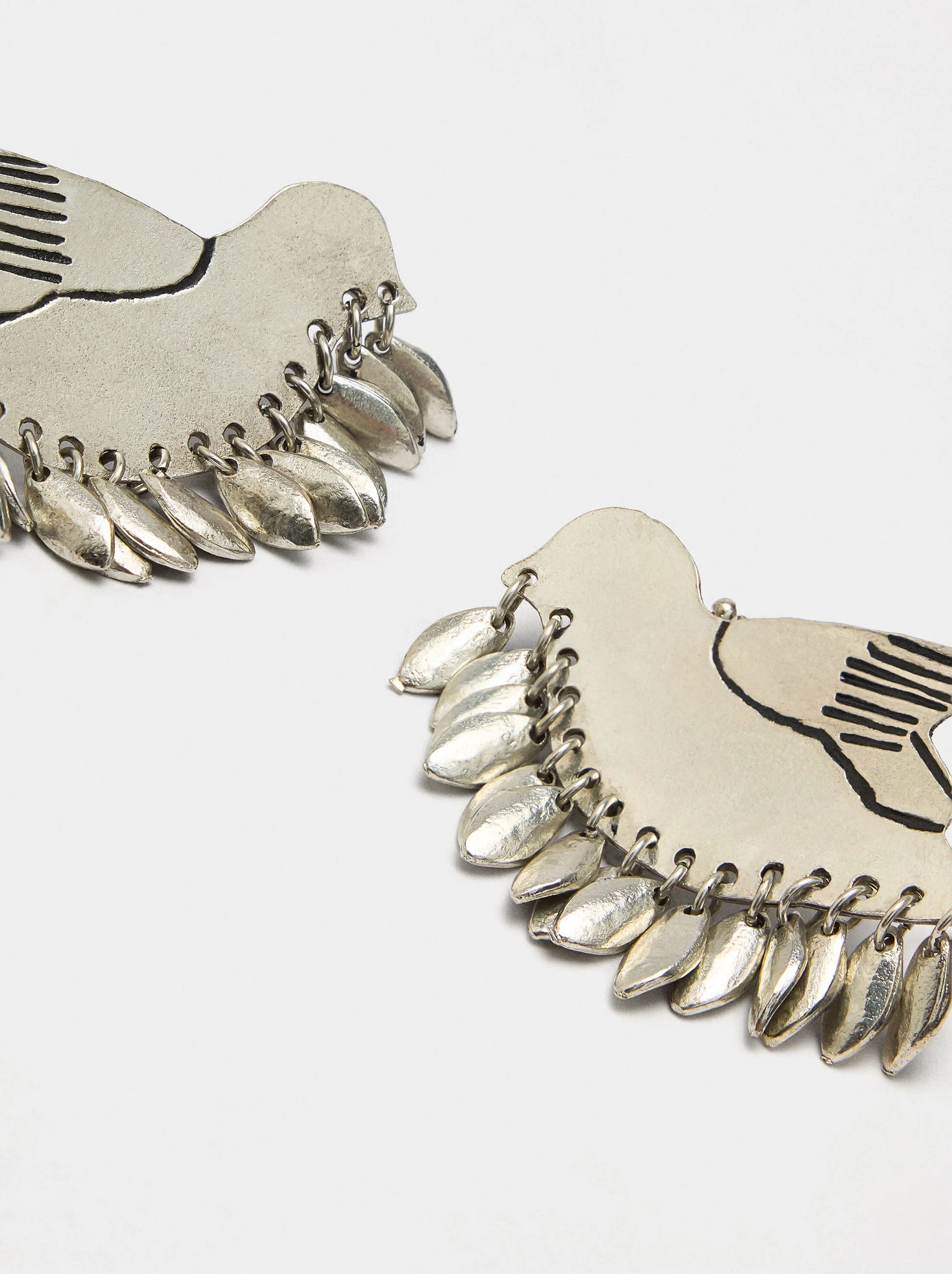 Pendientes ear jacket de pájaro