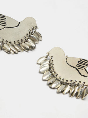 Pendientes ear jacket de pájaro