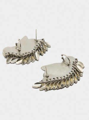 Pendientes ear jacket de pájaro