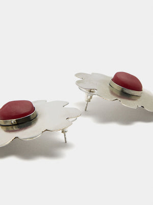 Pendientes maxi de flor