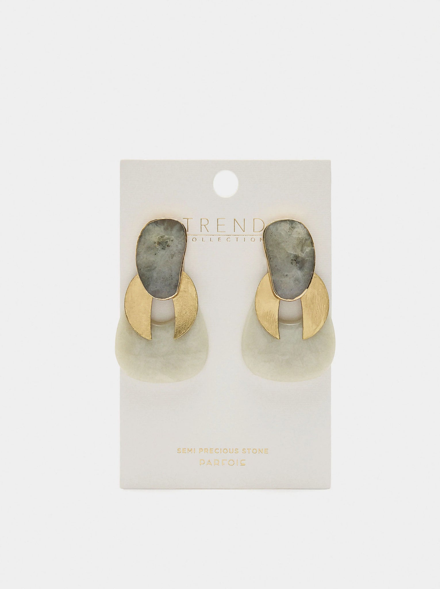 Pendientes maxi de piedras