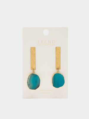 Pendientes maxi barra con piedras