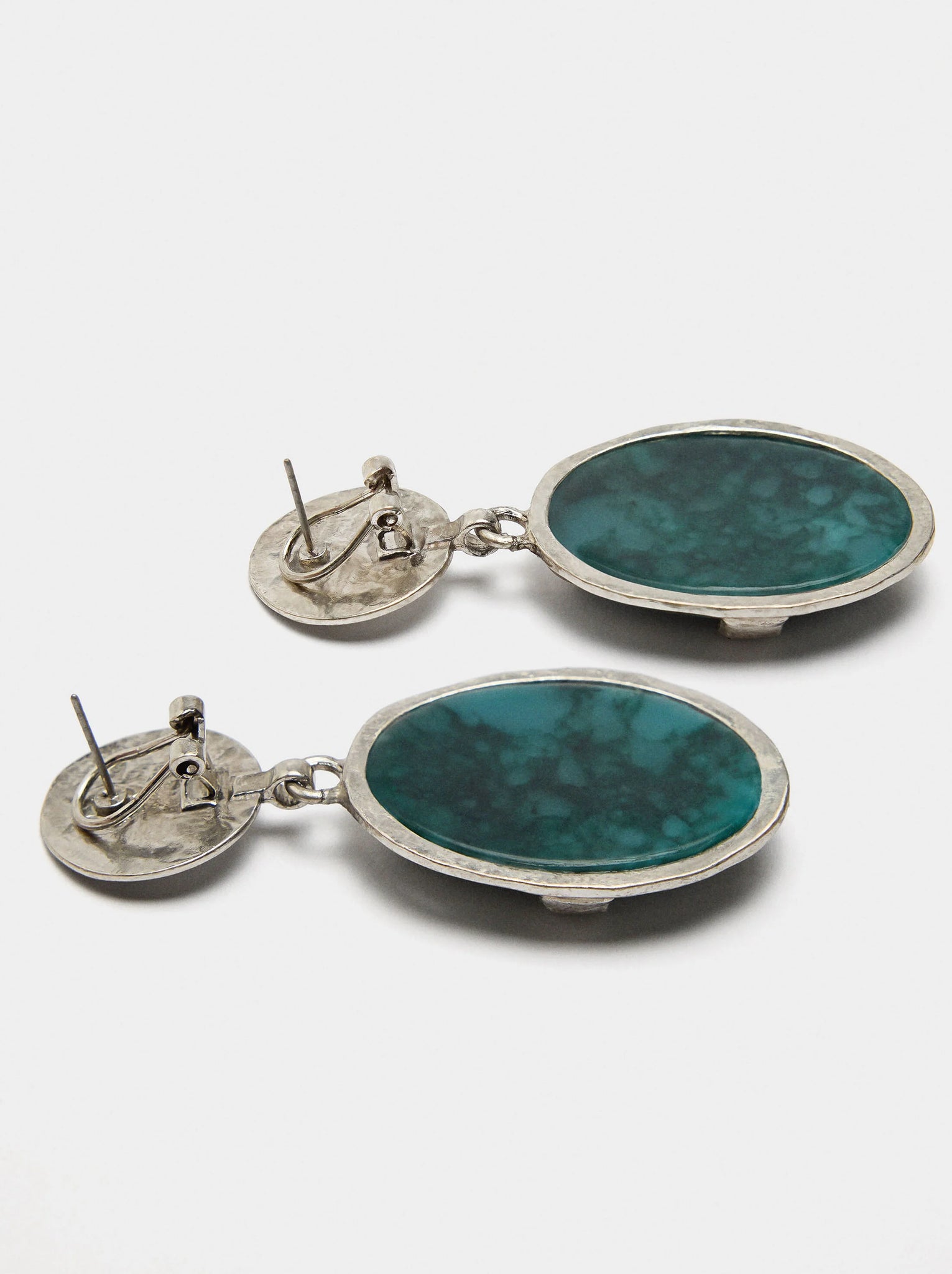 Pendientes maxi ovalados con piedras