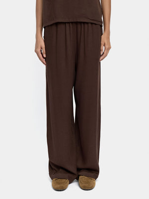 Pantalón fluido de cintura elástica