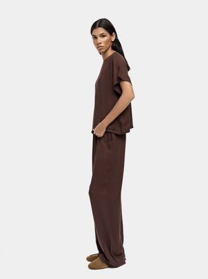 Pantalón fluido de cintura elástica