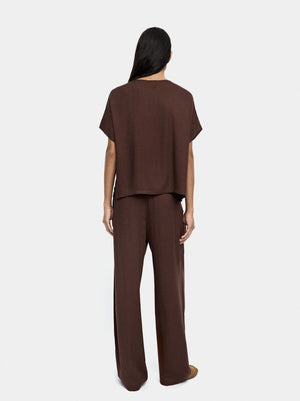 Pantalón fluido de cintura elástica