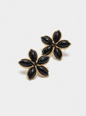 Pendientes flor con resina