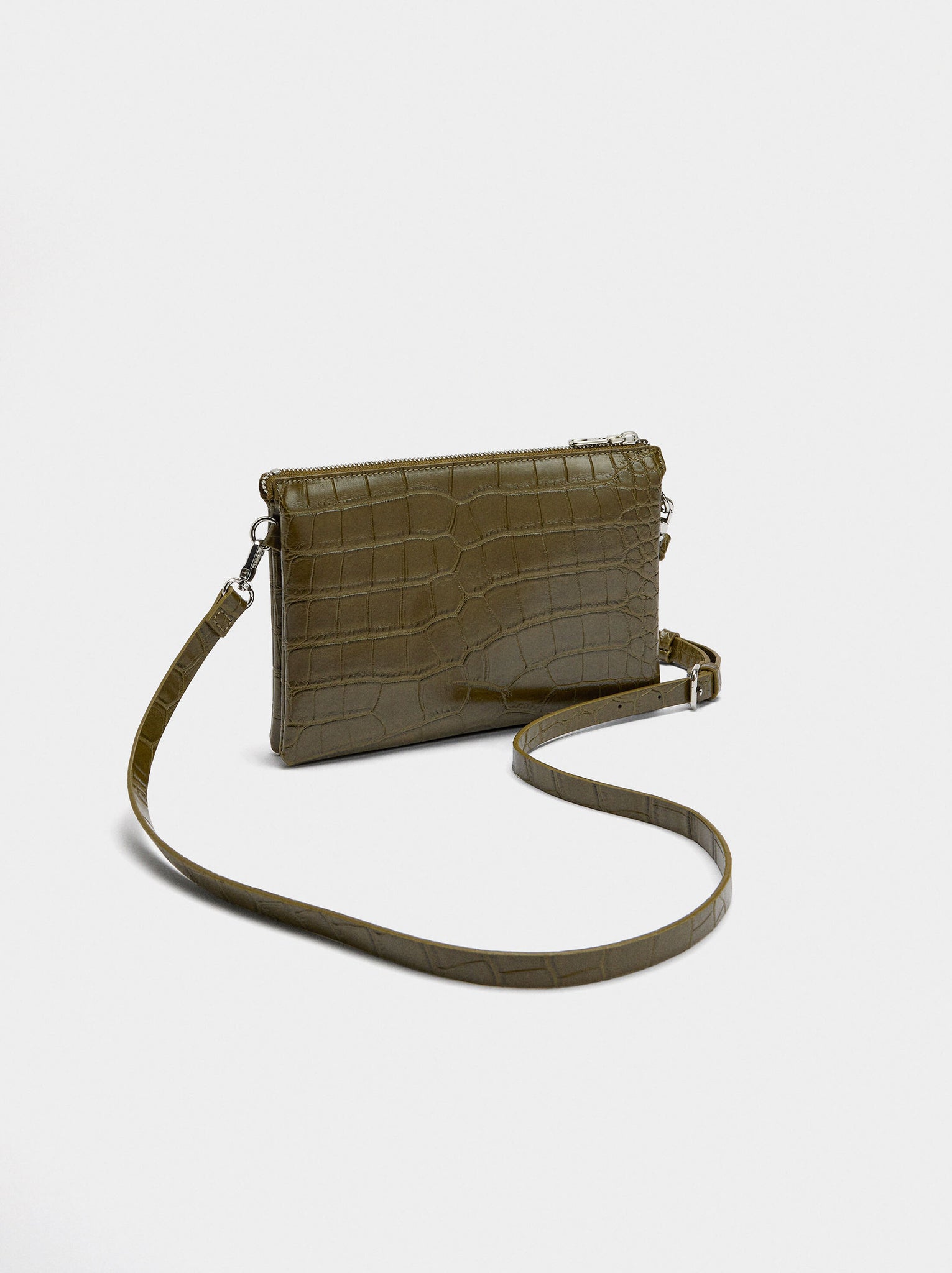 Bolso bandolera con grabado animal