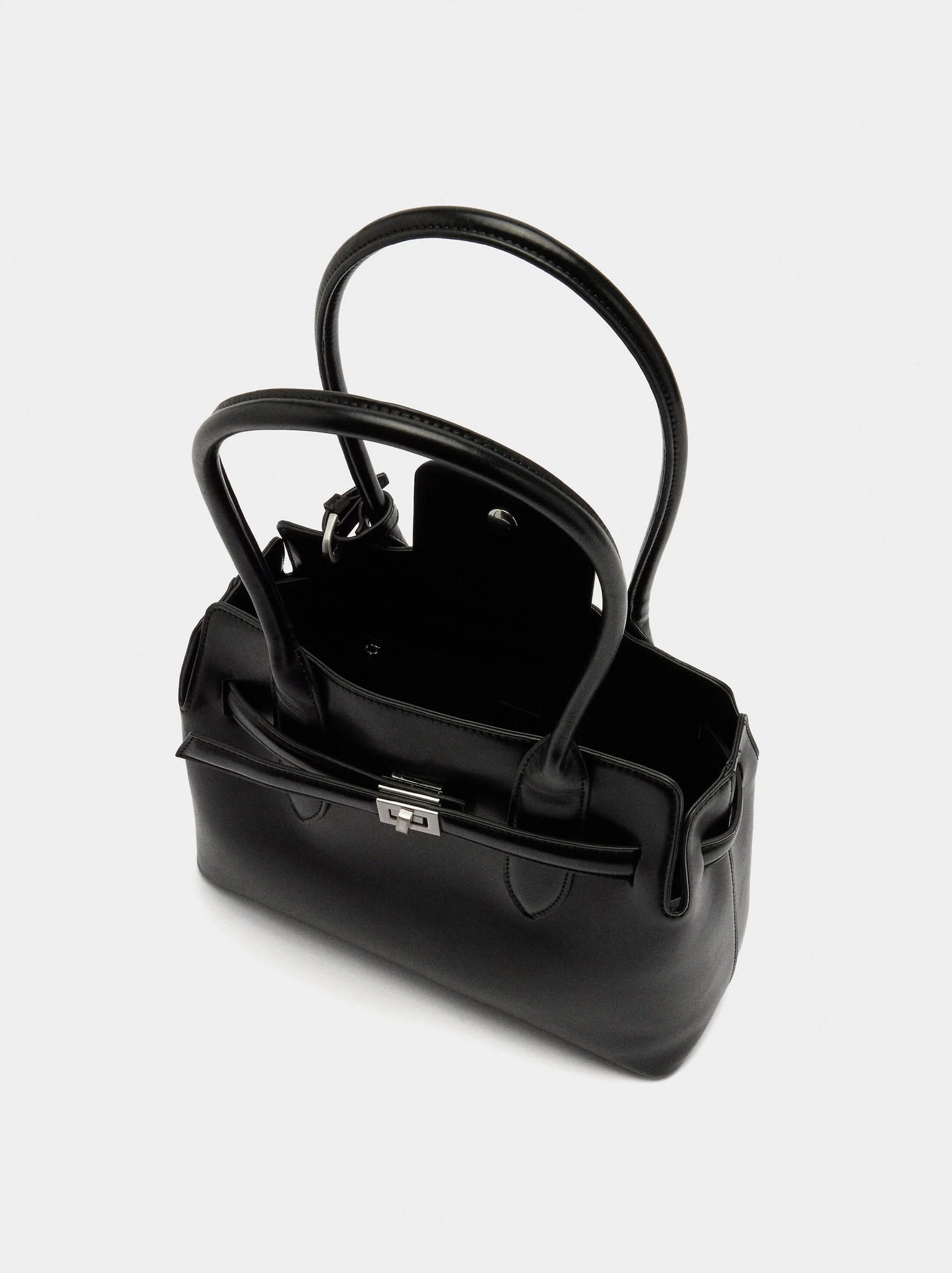 Bolso tote con cinturón