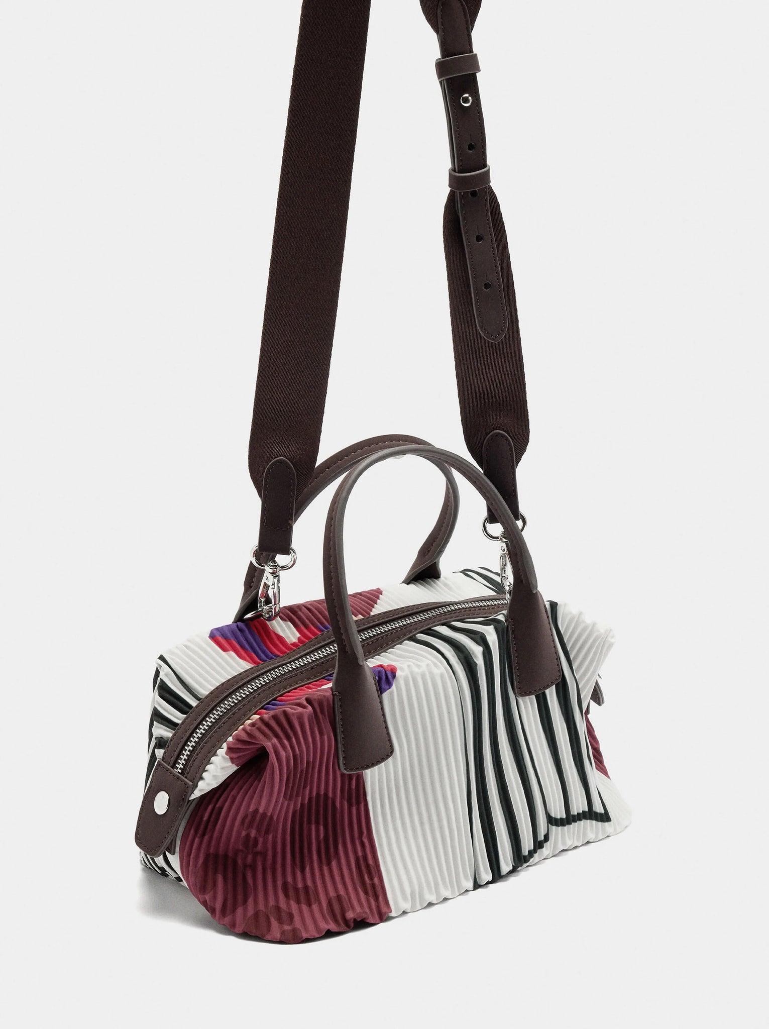Bolso tote estampado de nylon