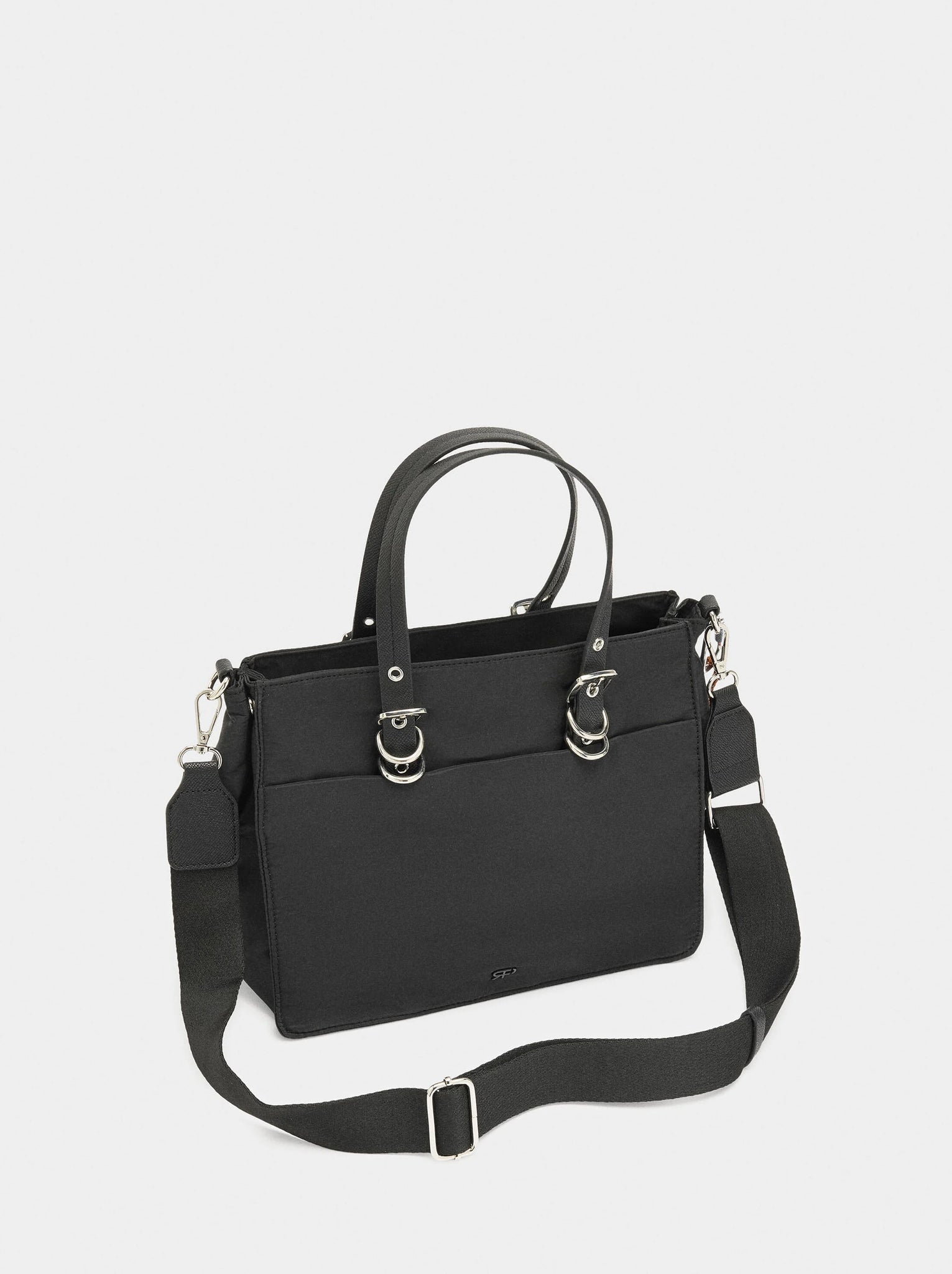 Bolso tote de nylon con colgante