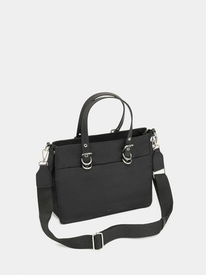 Bolso tote de nylon con colgante