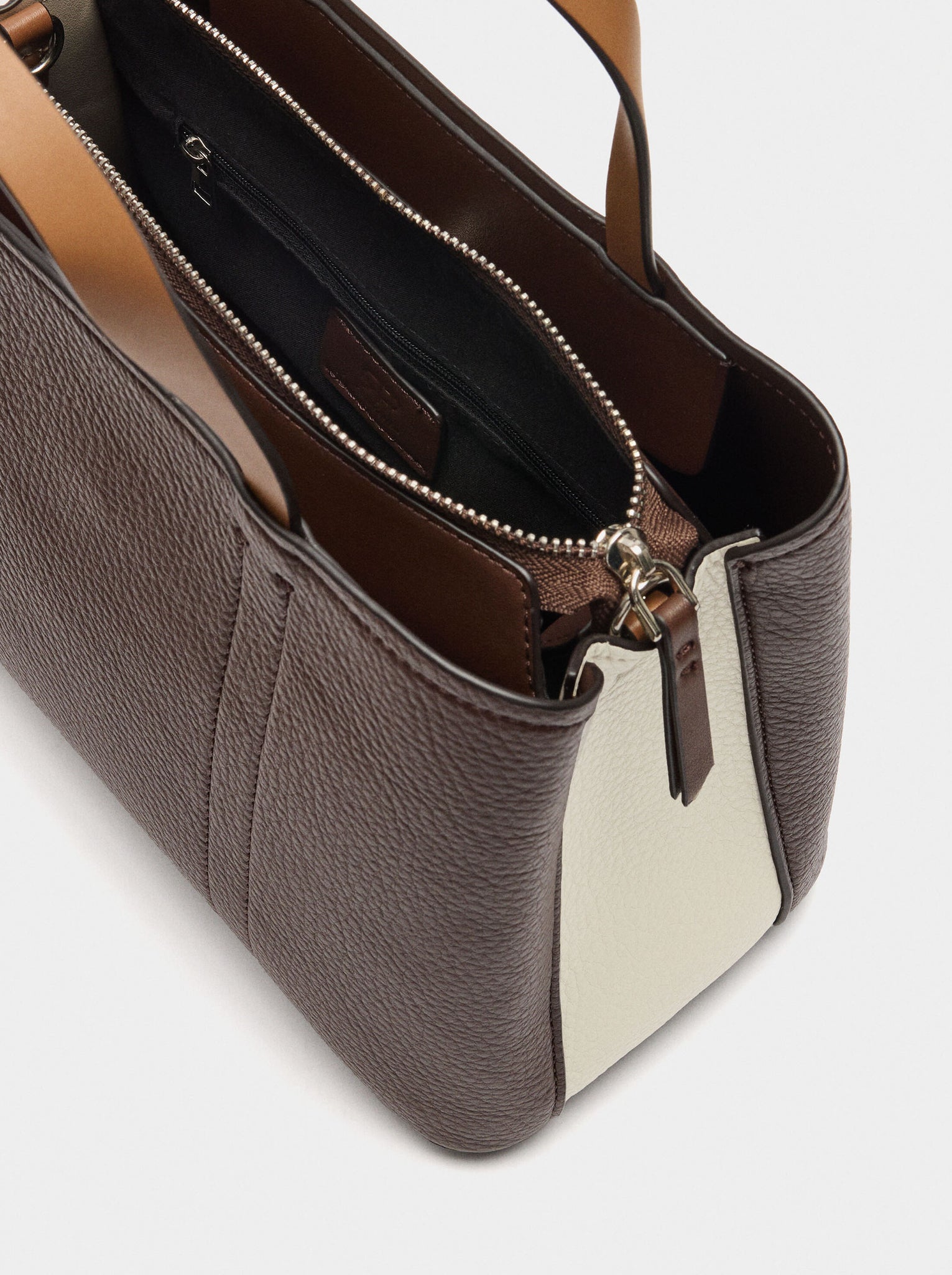 Bolso tote de color block